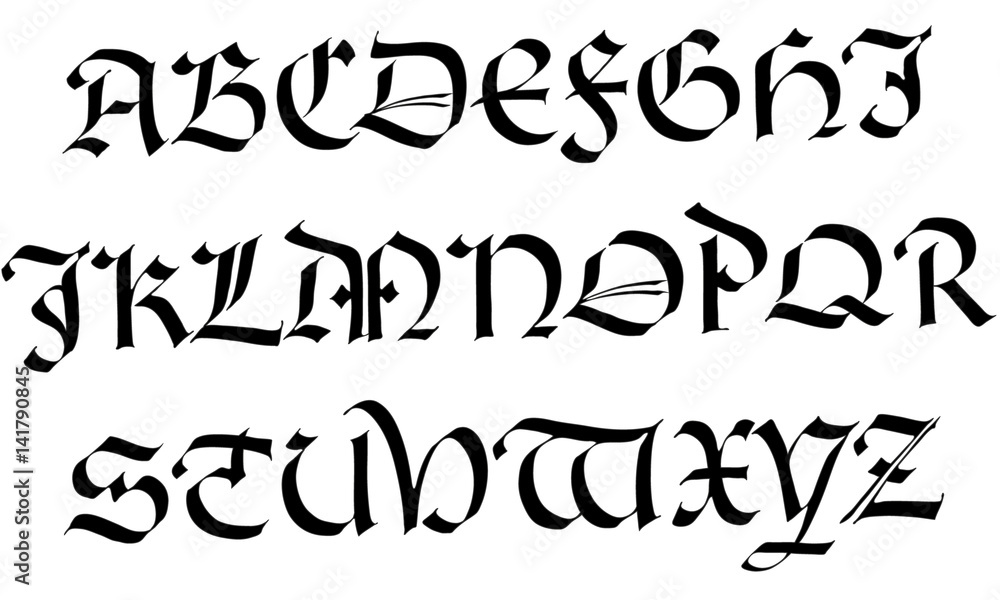 Alphabet ancien.