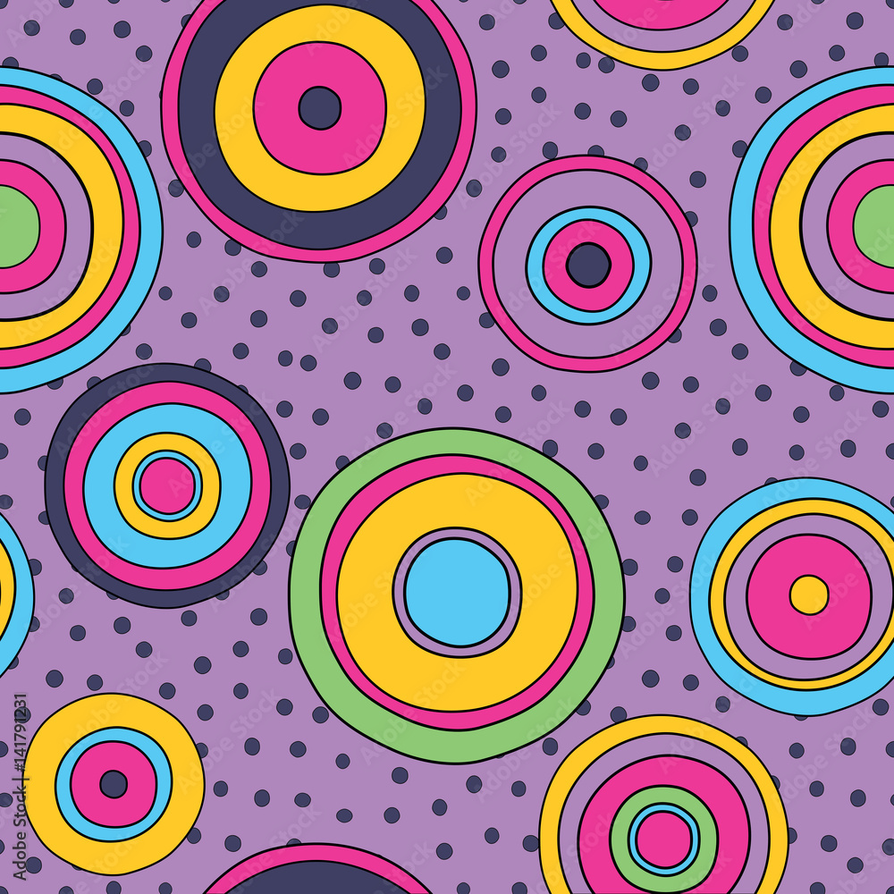 psychedelic circles seamless pattern psychedelic circles seamless pattern