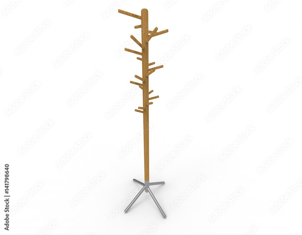 3d illustration of clothes rack. white background isolated. icon for game web. 3d illustration of clothes rack. white background isolated. icon for game web.