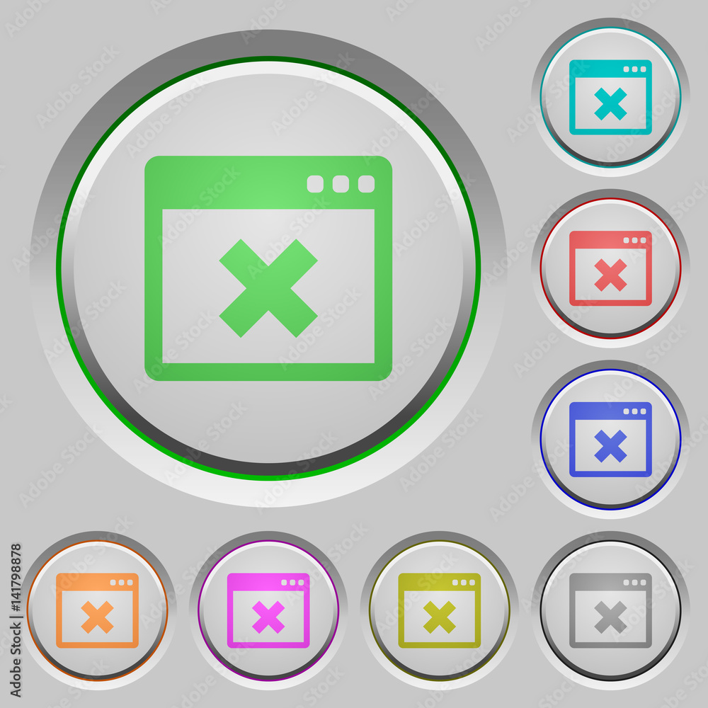 Application cancel push buttons Application cancel push buttons