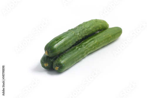 Three fresh Cucumber