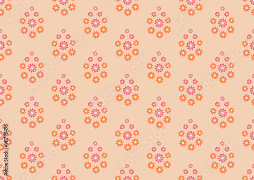 Wallpaper Mural Floral seamless pattern. Torontodigital.ca