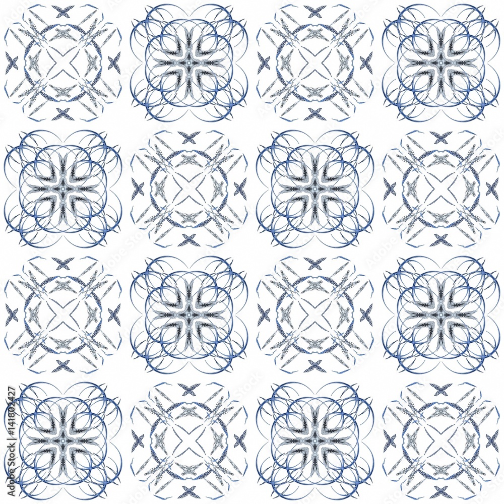 Seamless texture with 3D rendering abstract fractal blue pattern Seamless texture with 3D rendering abstract fractal blue pattern