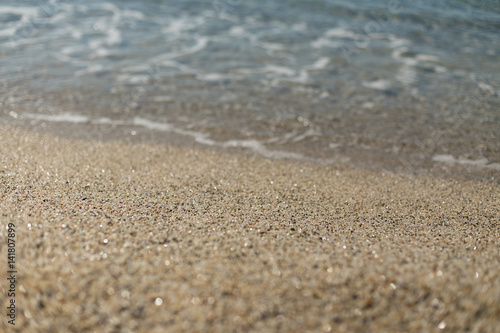 Beautiful sand at Kleopatra beach in Alanya Turkey