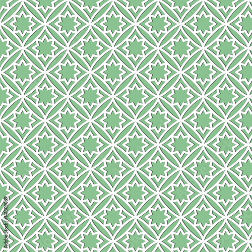 a pattern of white geometric shapes