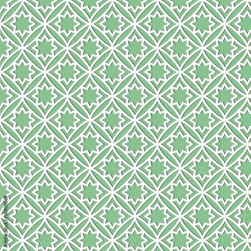 a pattern of white geometric shapes