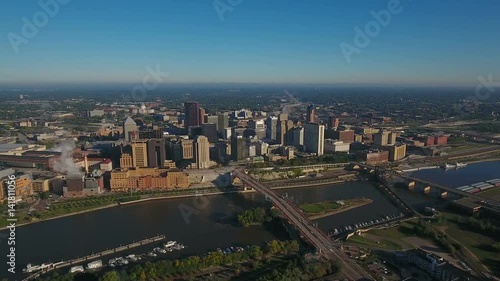 Wallpaper Mural Aerial Minnesota Saint Paul September 2016 4K Torontodigital.ca
