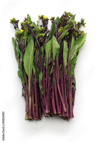 hon tsai tai, purple choy sum, purple stem mustard, chinese vegetable