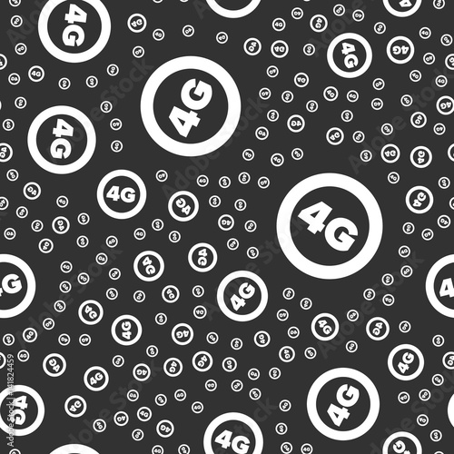 Wireless 4G seamless pattern