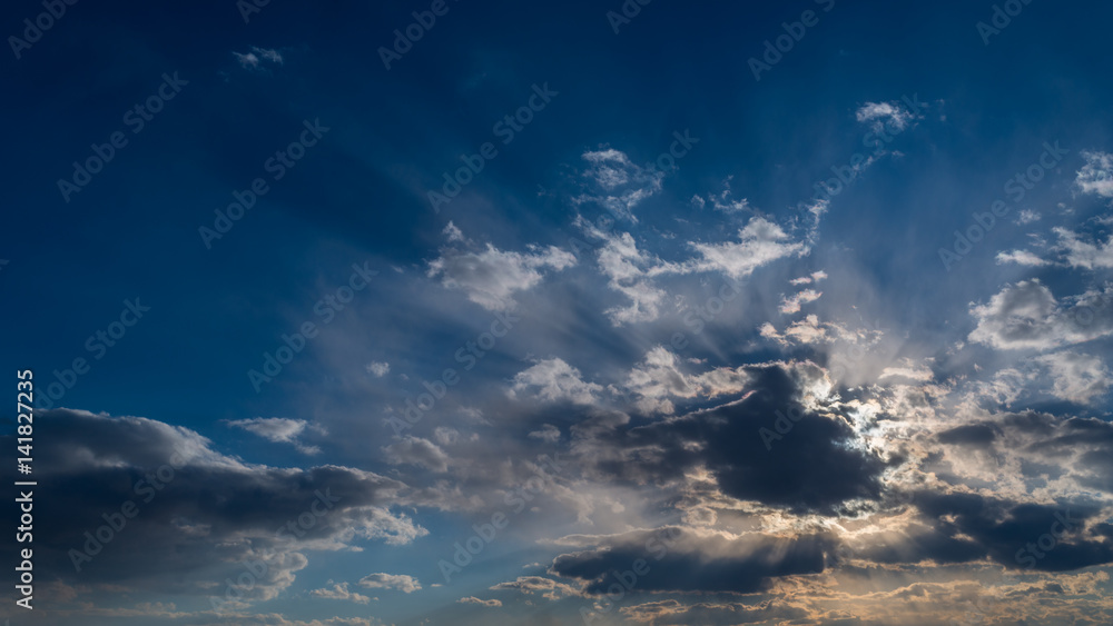 Beautiful sunset sky with clouds. Beautiful sunset sky with clouds.
