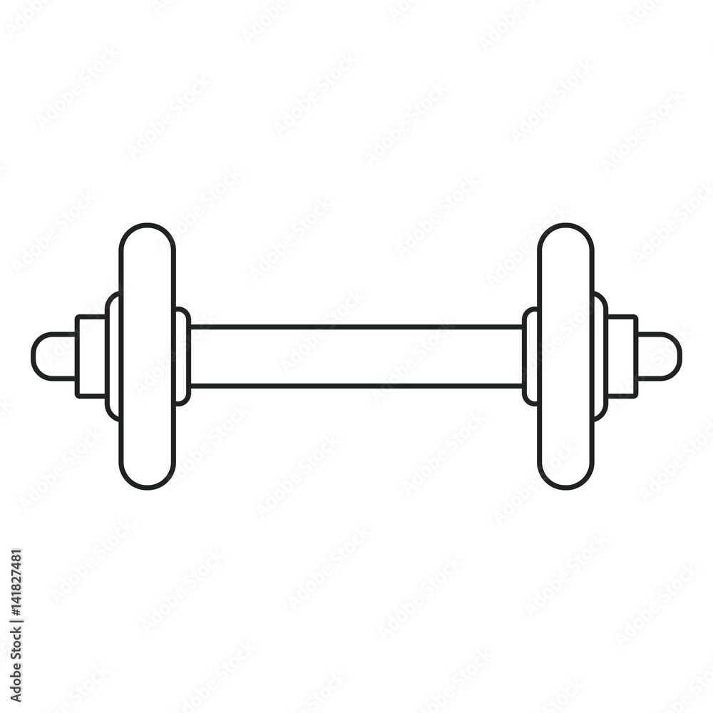 dummbell weight fitness outline vector illustration eps 10 dummbell weight fitness outline vector illustration eps 10