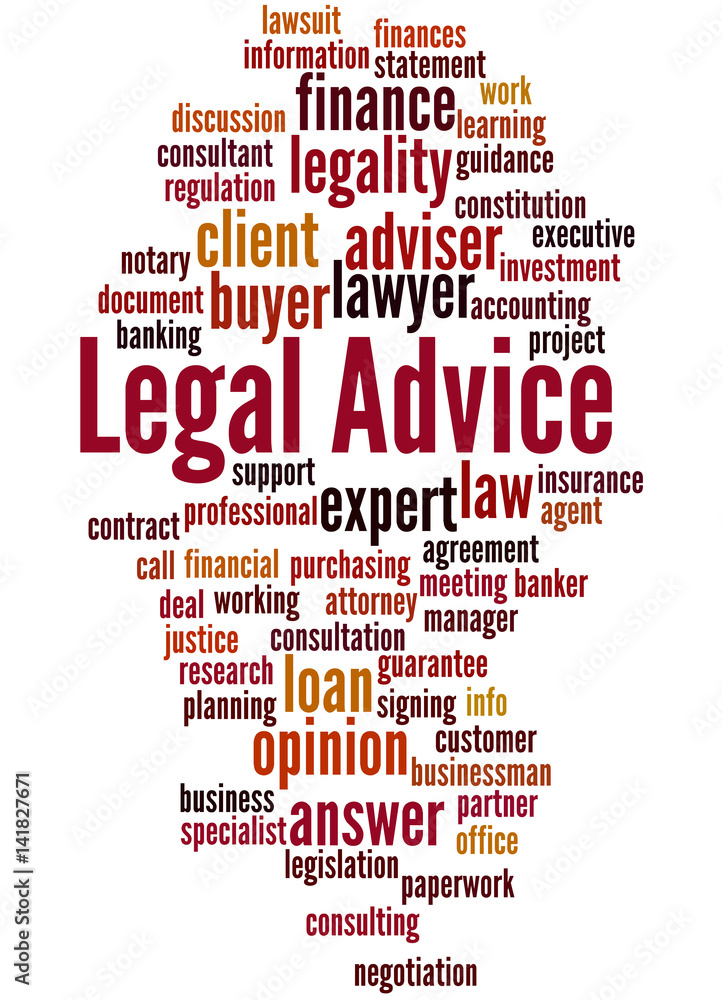 Legal Advice, word cloud concept 6