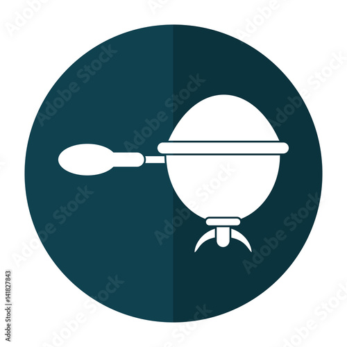 coffee machine manual maker shadow vector illustration eps 10