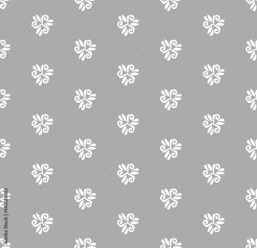 Floral vector ornament. Seamless abstract classic background with flowers. Pattern with repeating elements Floral vector ornament. Seamless abstract classic background with flowers. Pattern with repeating elements