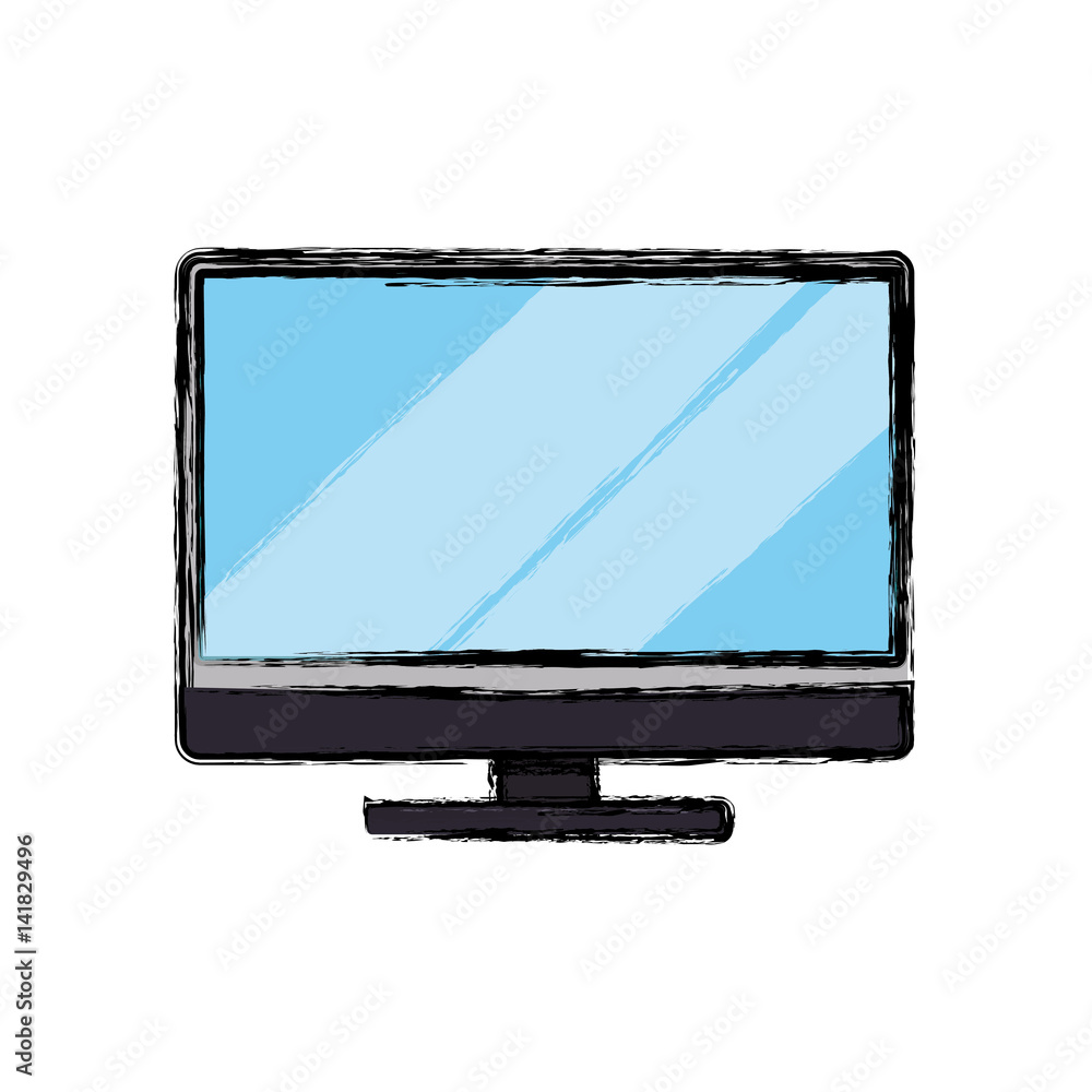 Modern tv technology icon vector illustration graphic design Modern tv technology icon vector illustration graphic design