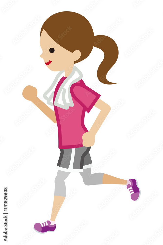 Running woman