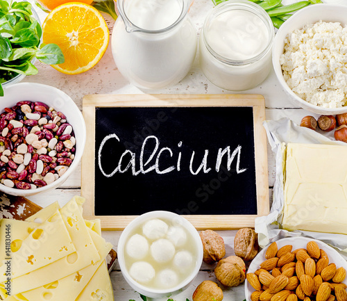 Products rich in calcium.