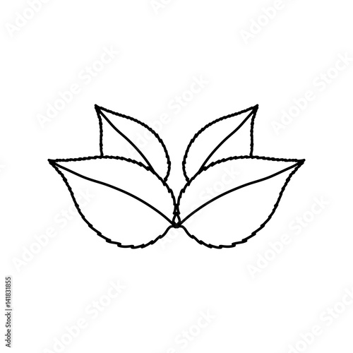 Leaves ecology concept icon vector illustration graphic design