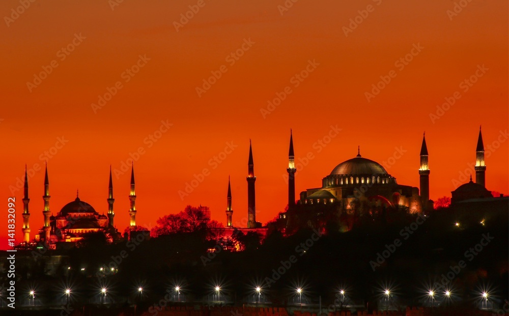 Fototapeta premium Istanbul Silhoutte