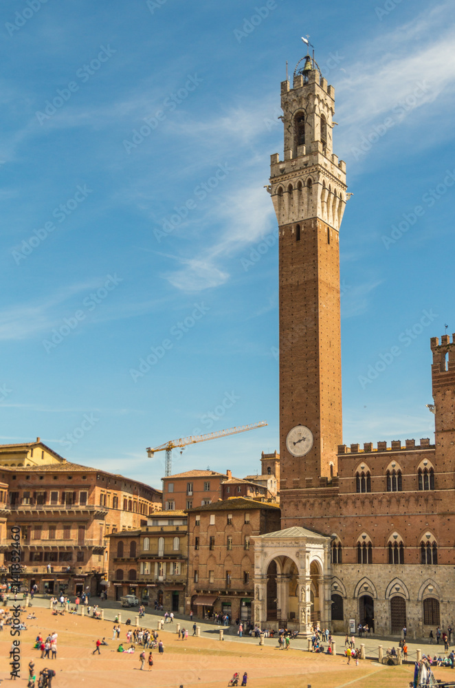 Siena, Italy is a world heritage site in Tuscany and  the medieval city is also one of the nations most visited tourist attractions