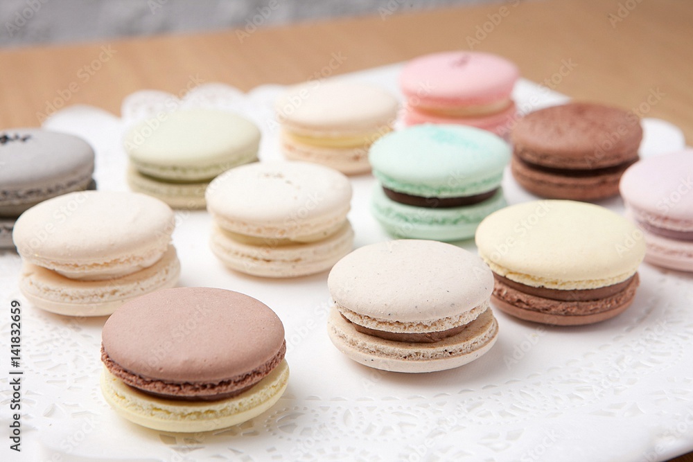 Sweet and colourful french macaroons or Dessert. Sweet and colourful french macaroons or Dessert.