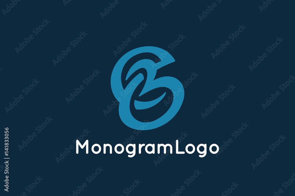 Letter E and B Monogram Logo Design Vector Letter E and B Monogram Logo Design Vector
