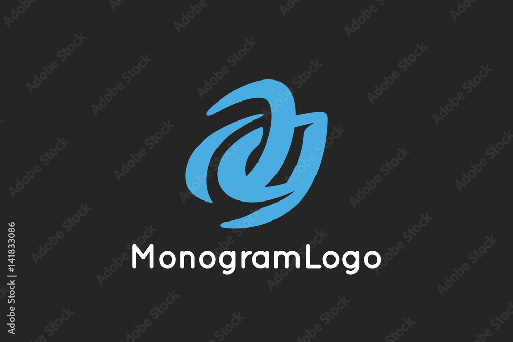 Letter A and G Monogram Logo Design Vector Letter A and G Monogram Logo Design Vector