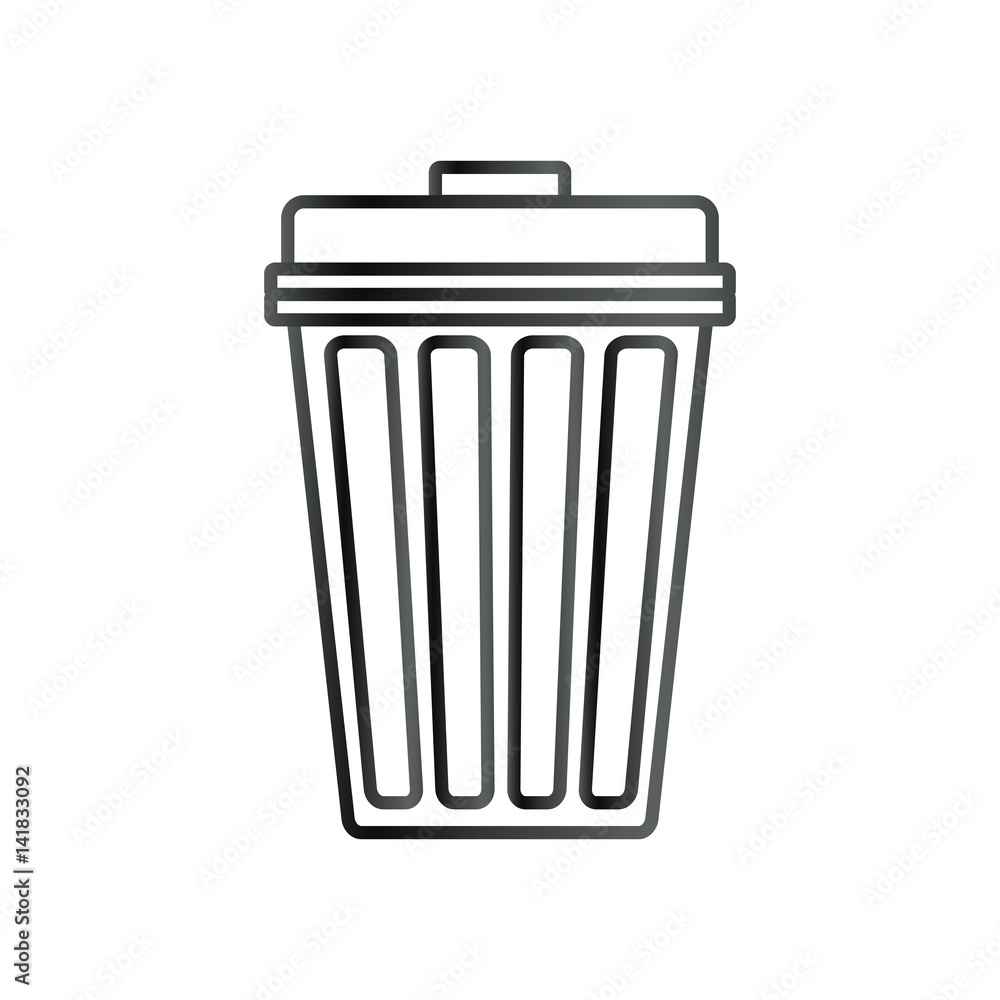 Isolated trash can icon vector illustration graphic design Isolated trash can icon vector illustration graphic design
