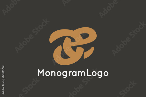 Letter A and E Monogram Logo Design Vector