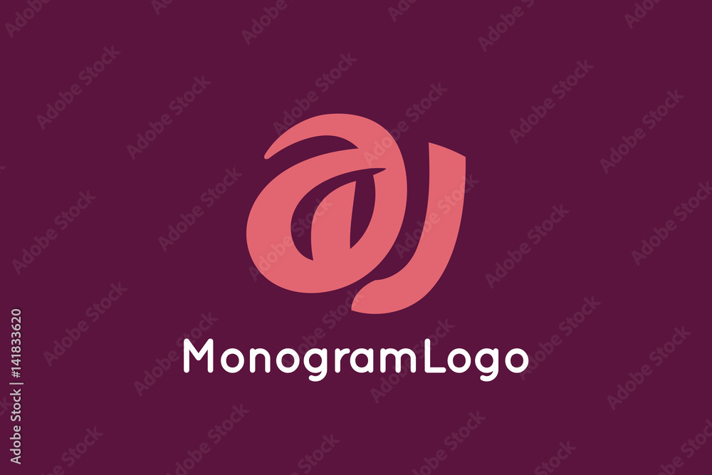 Letter A and U Monogram Logo Design Vector Letter A and U Monogram Logo Design Vector