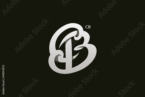 Letter B and C Monogram Logo Design Vector photo