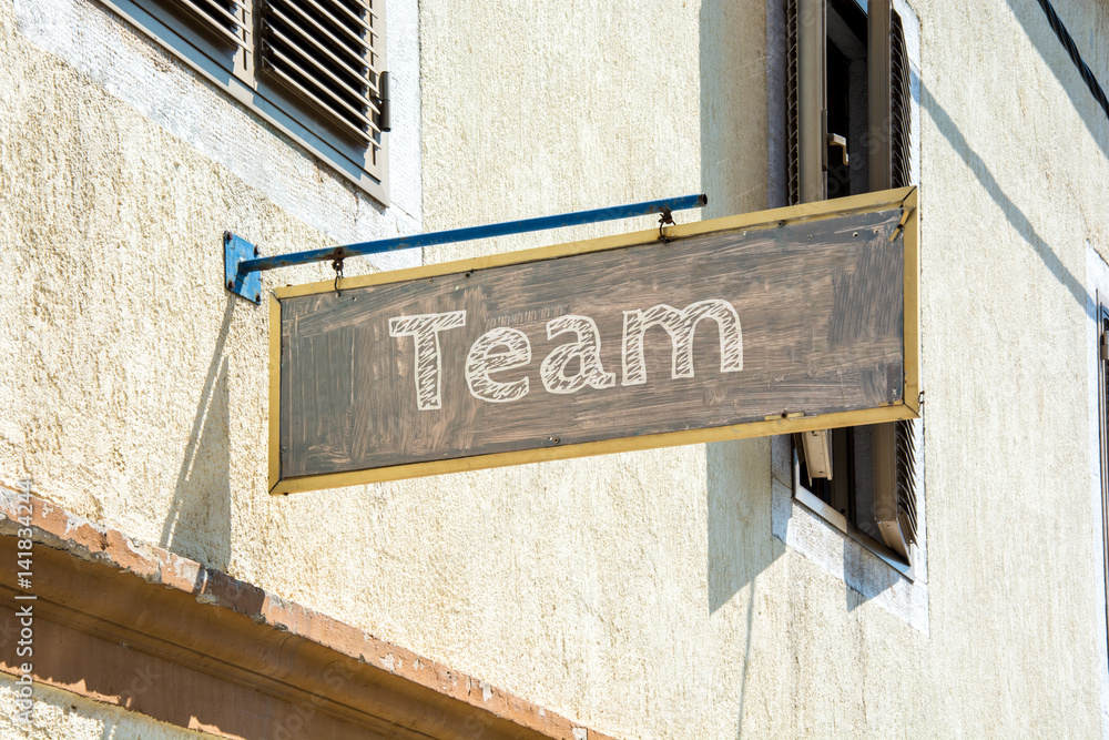 Fototapeta premium Schild 116 - Team