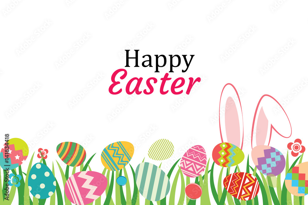 Happy easter egg background template.Can be used for greeting card, ad, wallpaper,flyers, invitation, posters, brochure.