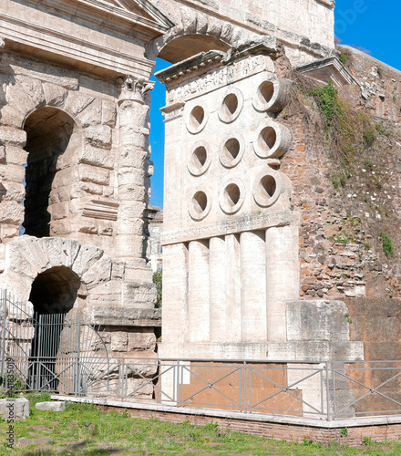 Sepulchre of Marco Virgilio Eurisace. Rome, Italy