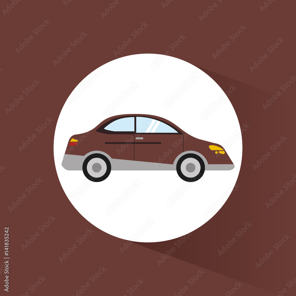 car sedan transport vehicle image vector illustration eps 10