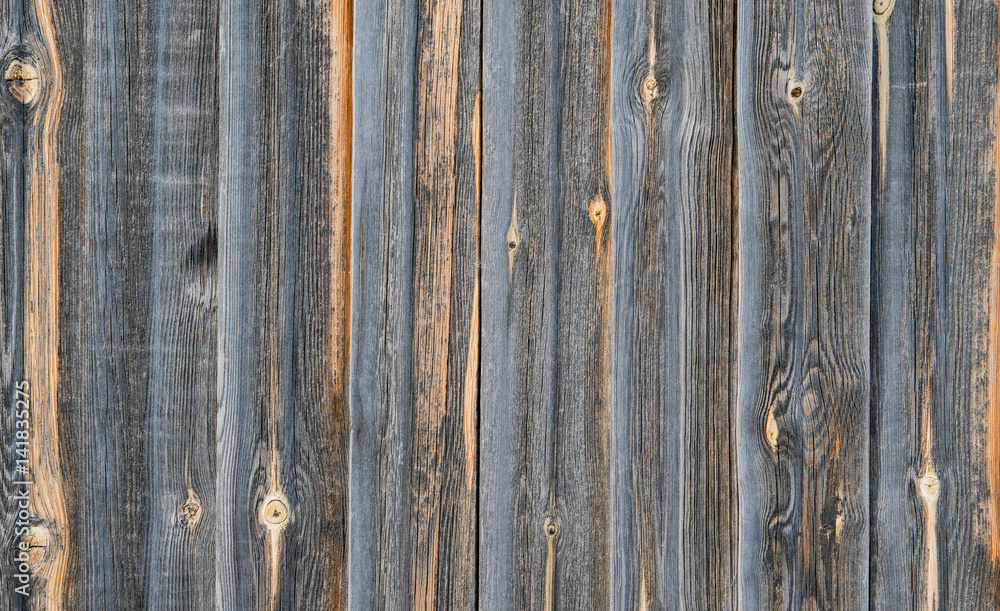 Fototapeta premium Background of natural old grunge wooden boards with a dark sealer for print, tiles, tile, laminate, flooring
