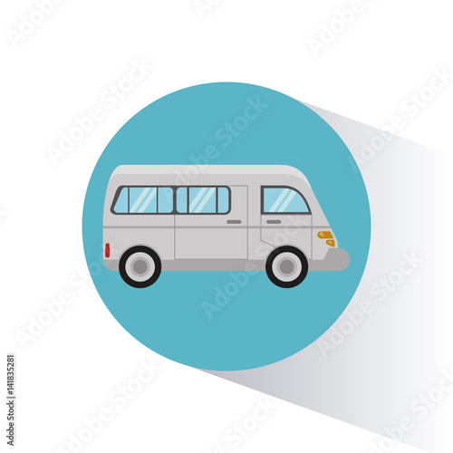 van transport vehicle image vector illustration eps 10