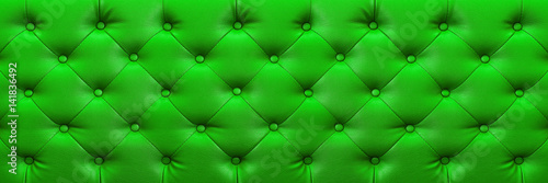 horizontal elegant green leather texture with buttons for background and design