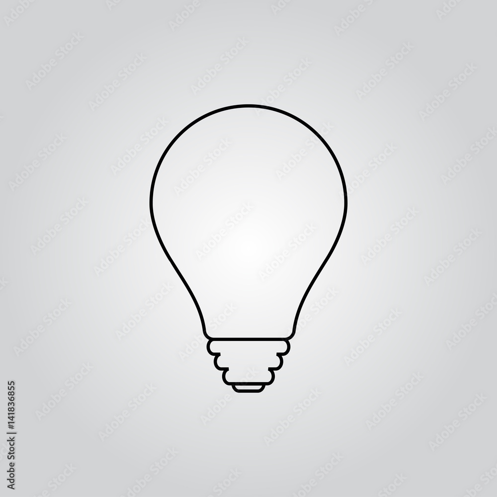 Lamp icon vector Lamp icon vector