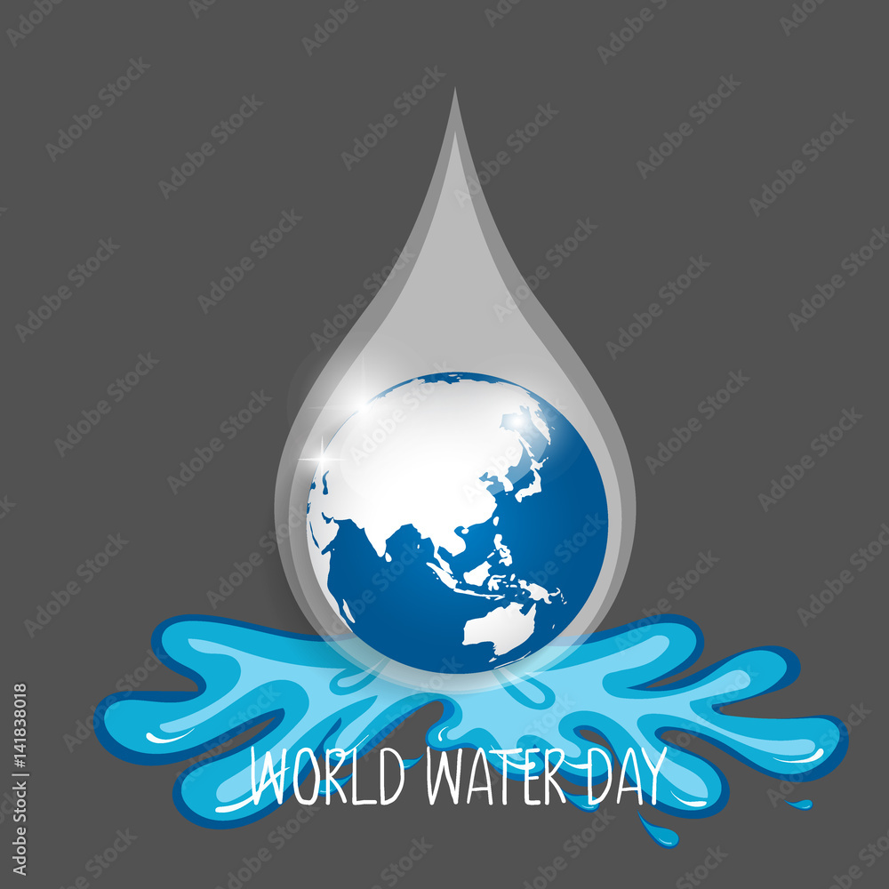World water day background design. Vector illustration World water day background design. Vector illustration