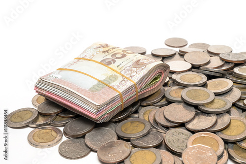 Valokuvatapetti thai baht currency saving