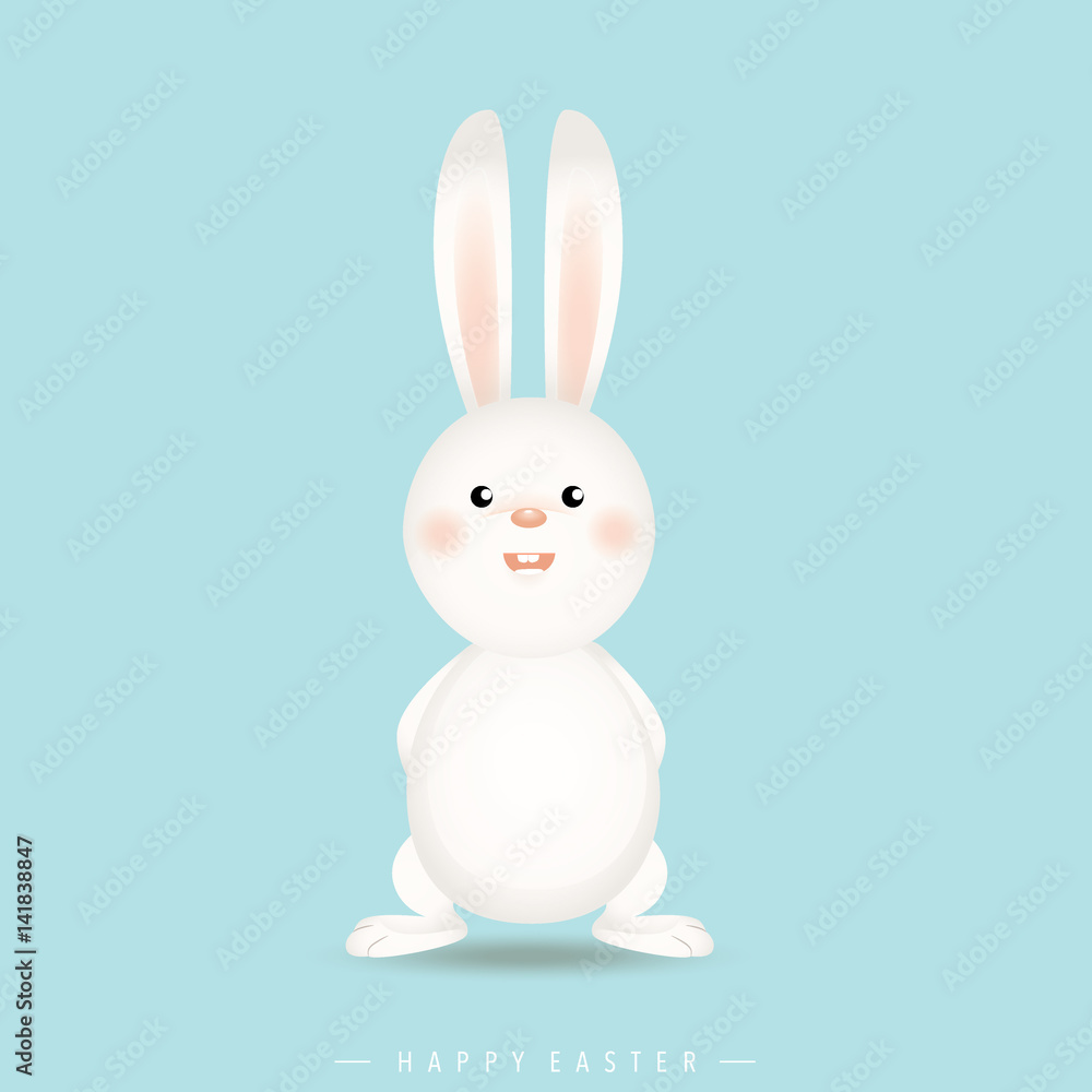 Happy easter background design. Happy easter cards with Easter bunnies. Vector illustration Happy easter background design. Happy easter cards with Easter bunnies. Vector illustration