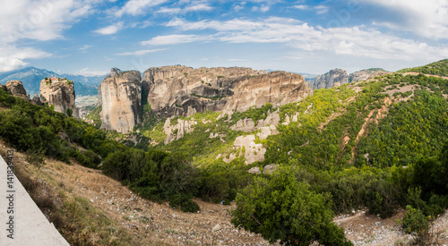 Spectacular rock formations and Greek Orthodox monasteries Meteora