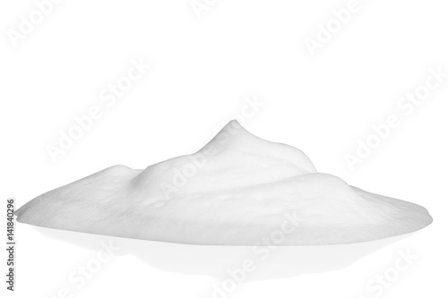 white foam bubbles texture isolated on white background