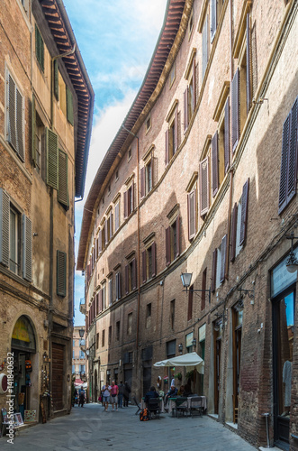 Siena, Italy, May 5 2014 Siena is a world heritage site in Tuscany and the medieval city is also one of the nations most visited tourist attractions