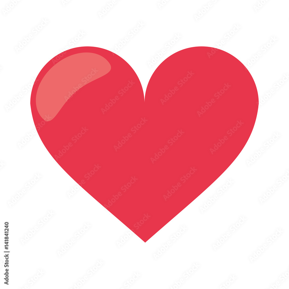 love heart romantic symbol vector illustration eps 10