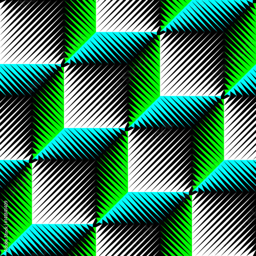 Seamless Cube Pattern. Abst...