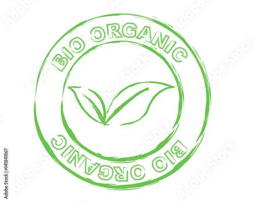 bio organic logo vettoriale