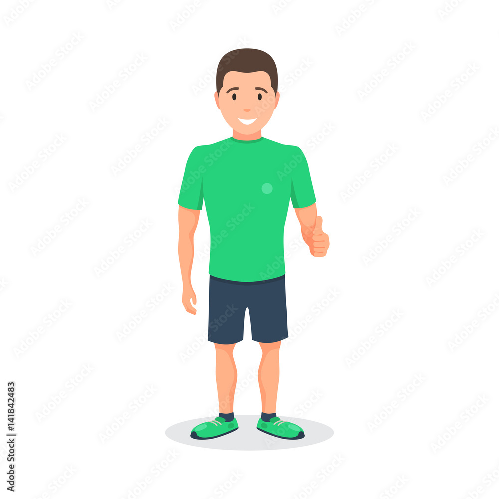 Fototapeta premium Athletic young man