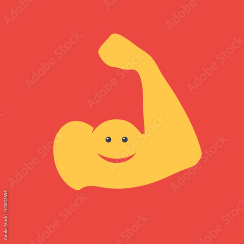 Funny muscular arm